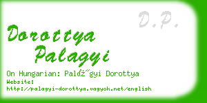 dorottya palagyi business card